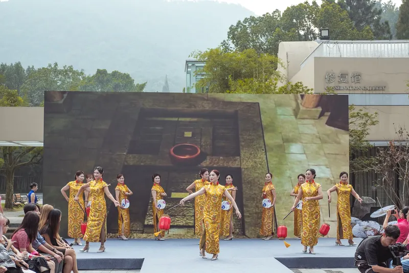 Inside the grand opening ceremony of the 2019 Global Qipao Exhibition that featured Ghanaian designer, Ophelia Crossland