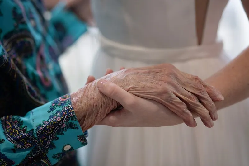 This bride’s grandmother couldn’t make it to her wedding so she flew to her side in an emotional dress reveal