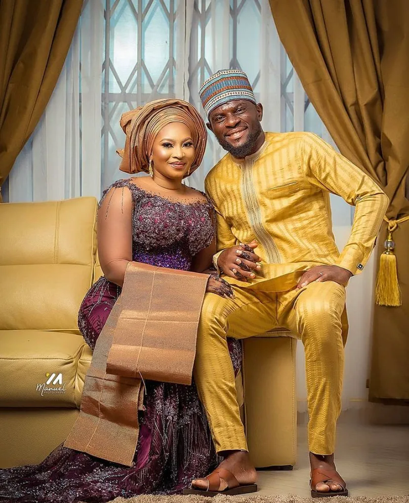 Take a look at all the glamour from Ghanaian goalkeeper, Fatau Dauda and his heartthrob, Failatu Alhassan’s wedding.