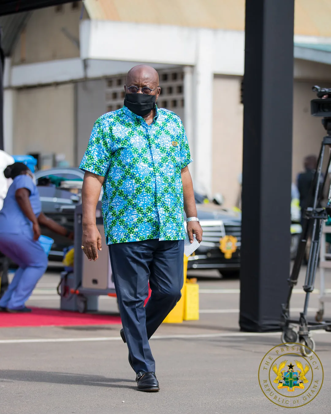 President Akufo-Addo and Rebecca Akufo-Addo were style goals when they took the Covid-19 vaccines