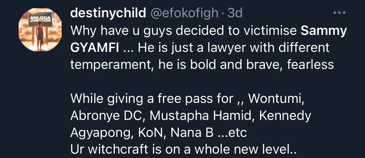 These Twitter Users Share Their Strong Opinions About Lawyer Sammy Gyamfi.