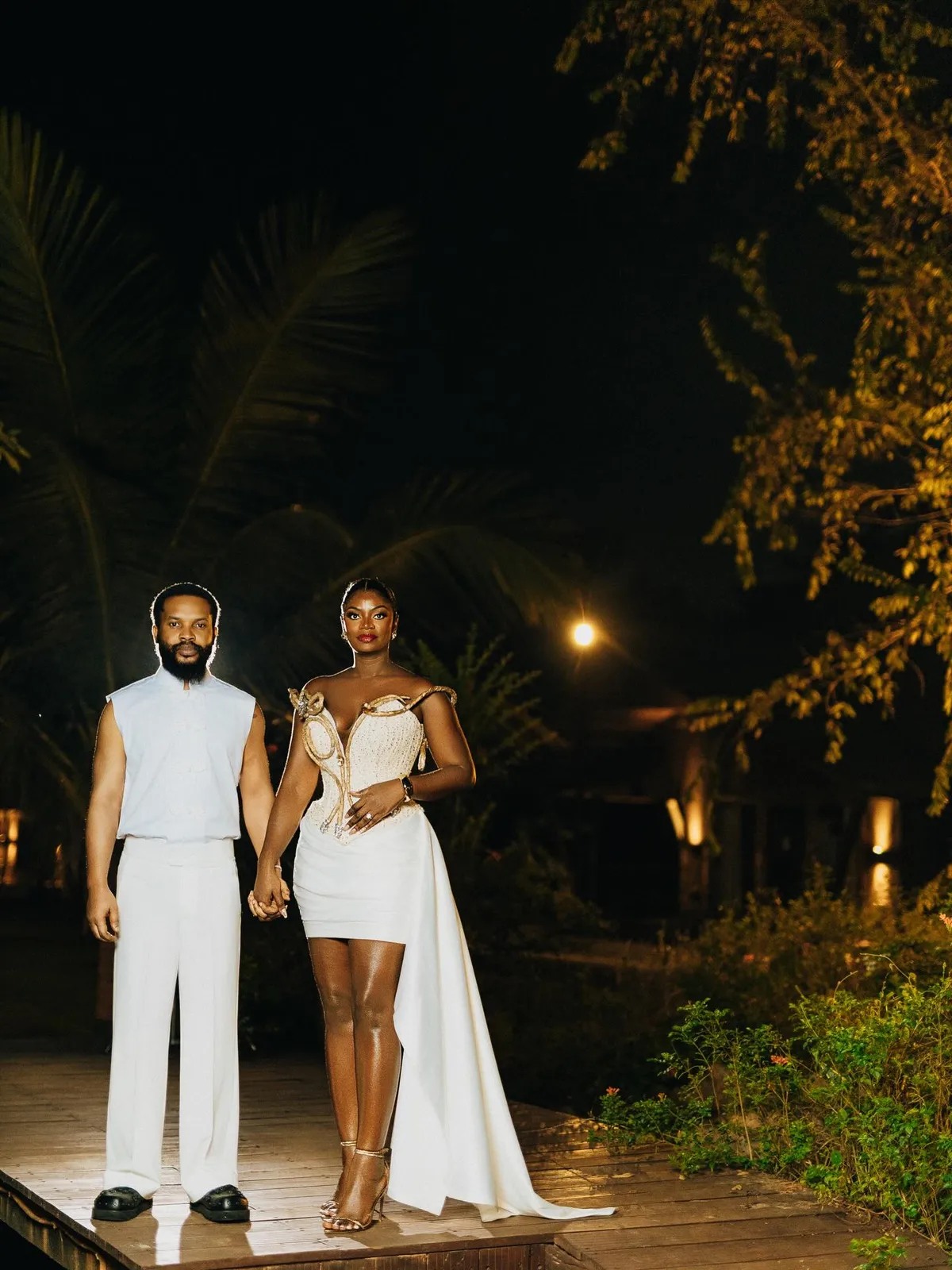 10/10: Every Look Ghanaian Stylist VTabi and King Cold Wore for Their Classy #VEEVALACOLD Wedding