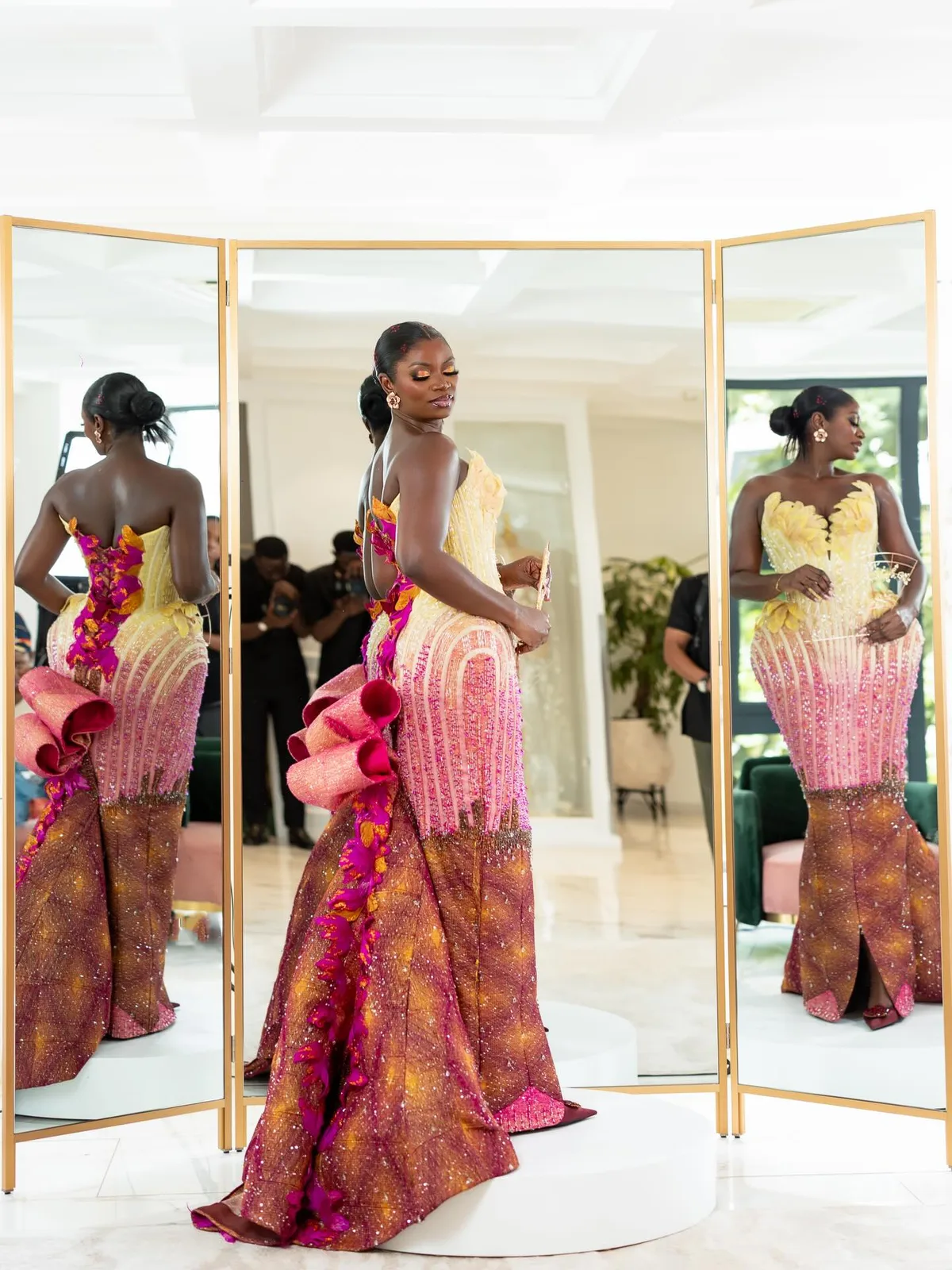 10/10: Every Look Ghanaian Stylist VTabi and King Cold Wore for Their Classy #VEEVALACOLD Wedding
