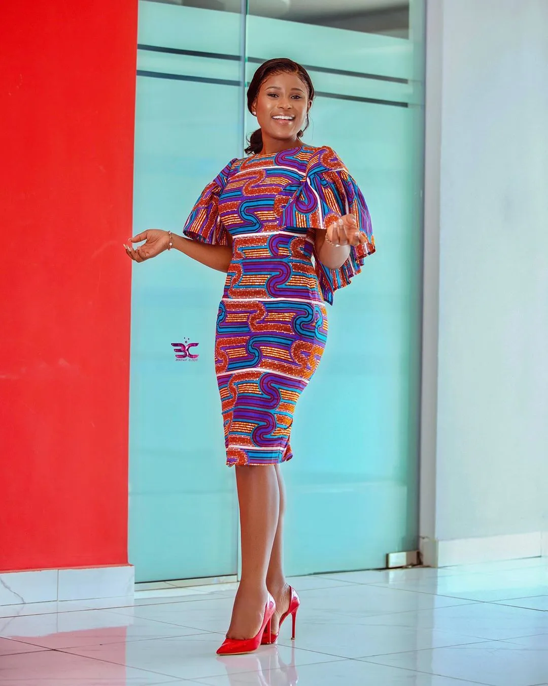 We have all the photos to prove that blue looks really good on birthday girl, Berla Mundi