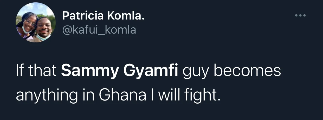 These Twitter Users Share Their Strong Opinions About Lawyer Sammy Gyamfi.
