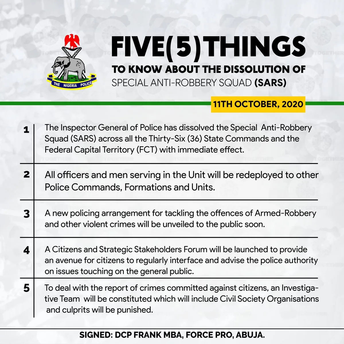 #EndSars: 5 Things You Need To Know About The Movement In Nigeria.