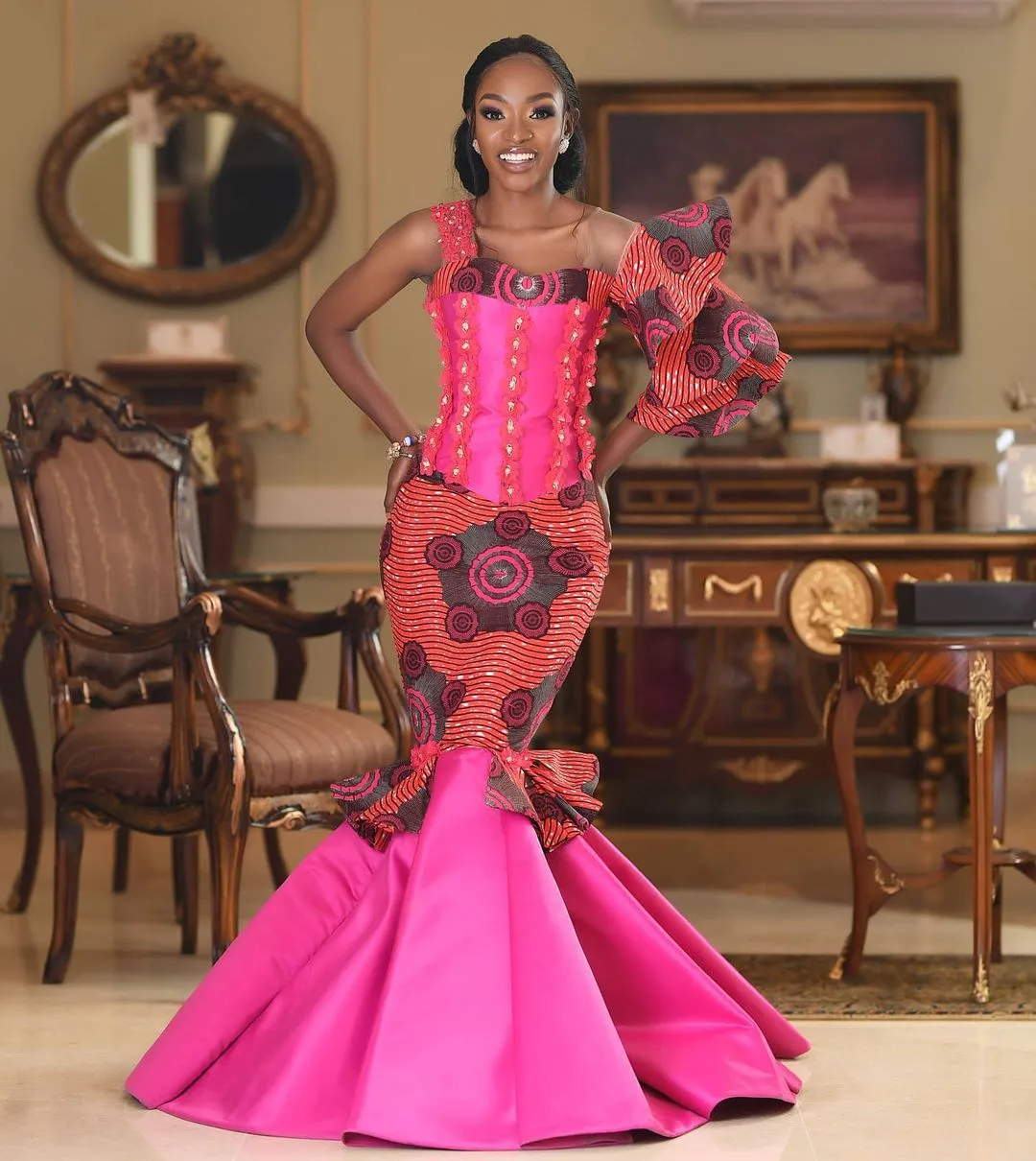 Let these Miss Malaika delegates inspire your next gown with these glamorous African print gown