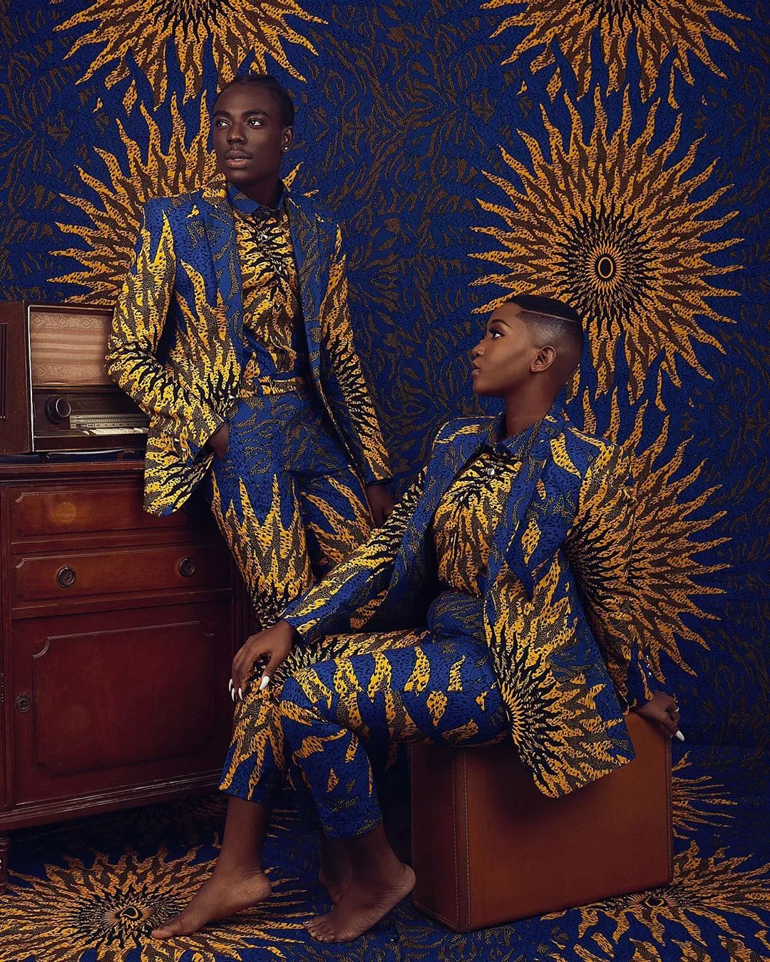BLACKNIFICENT: Lharley and Twitch are giving us dope African print ideas with this editorial