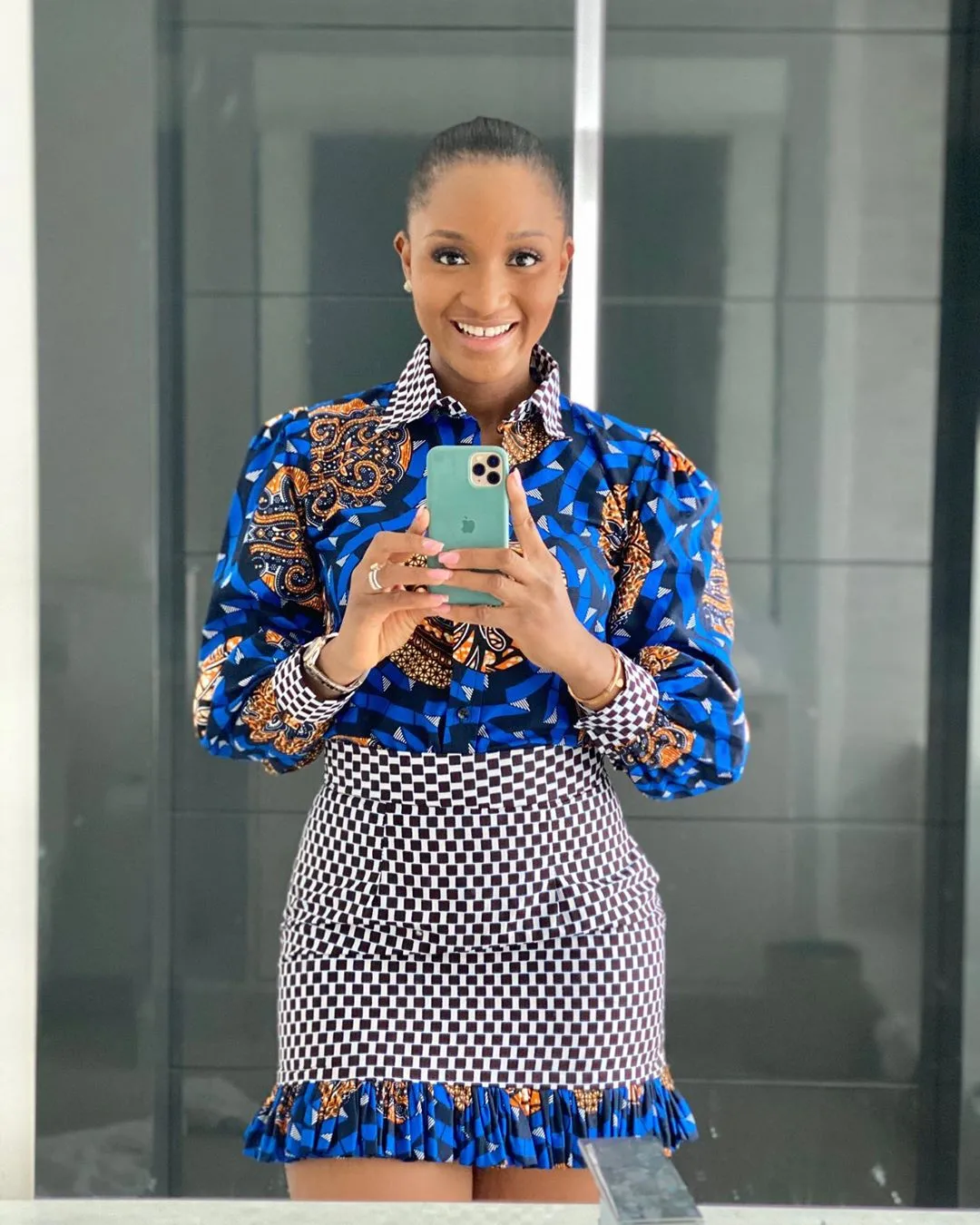 We think these African print outfits will look very good on you