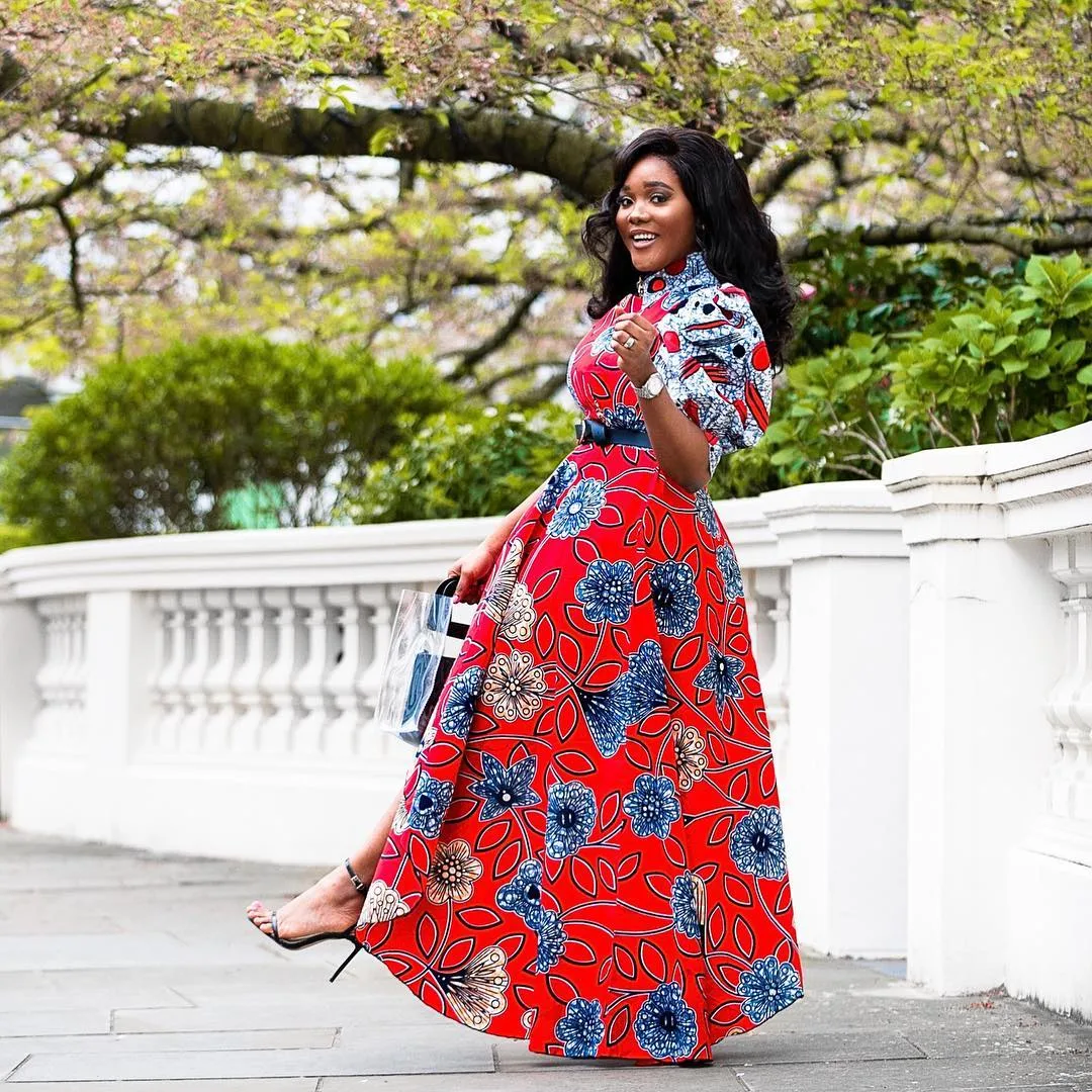 Style Blogger, Akosua Vee looks printastic in her birthday dress