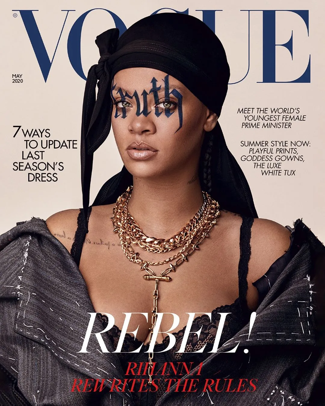 Rihanna wears the iconic Durag for her British Vogue Cover