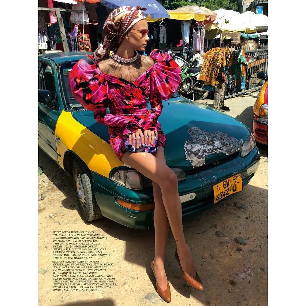 The city of Accra and its designers are being celebrated in British Vogue’s October Issue