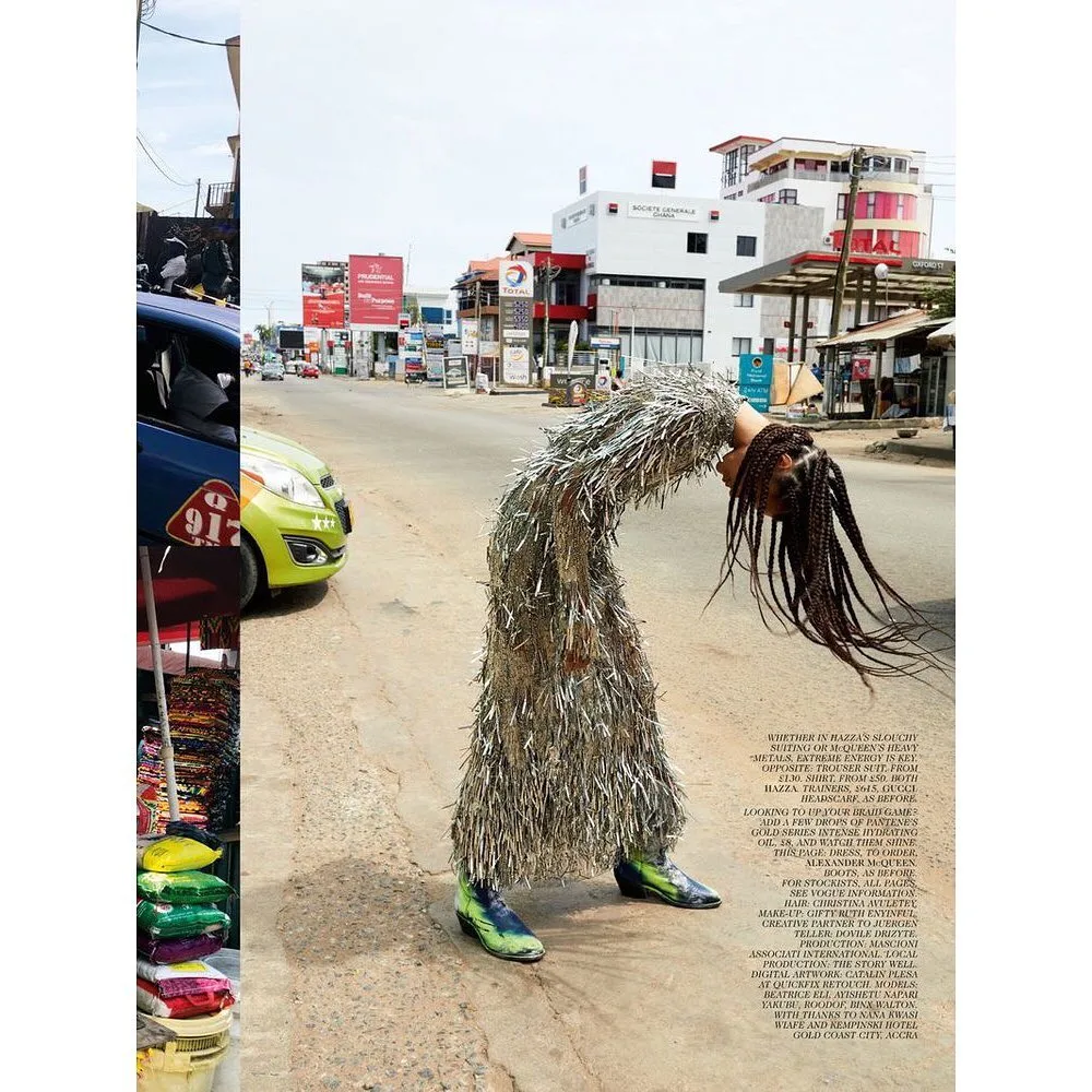 The city of Accra and its designers are being celebrated in British Vogue’s October Issue
