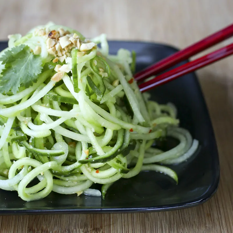 Cucumber Noodle Salad | Something New For Dinner