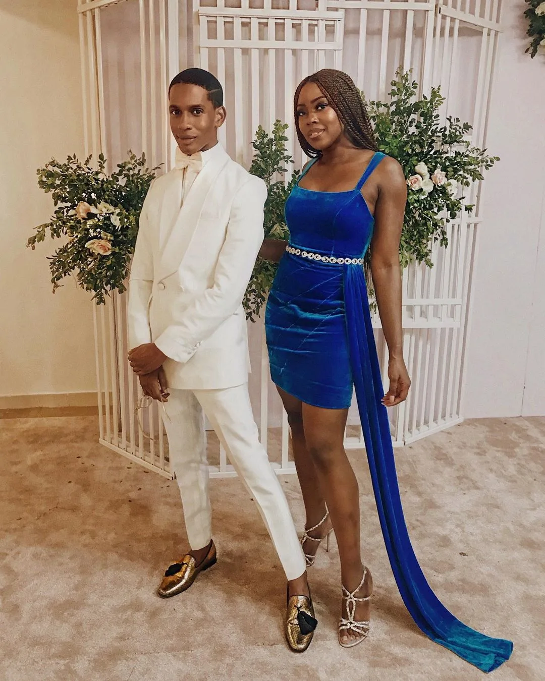 Nigerian fashion blogger, Denola Grey was a bridesman at his friend’s wedding and we can’t stop clapping for him