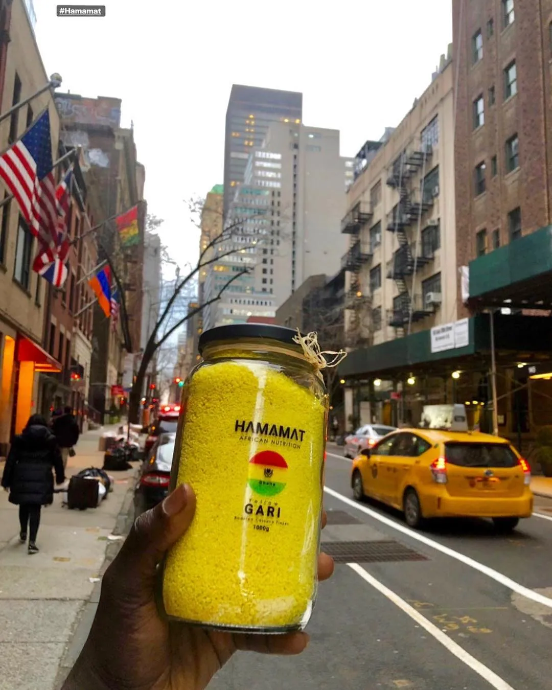 Hamamat Montia is re-branding the popular staple Gari to give it a global appeal