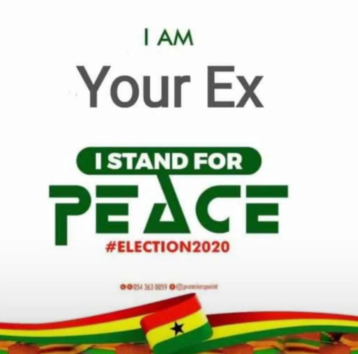 #Election2020: You need to see these rib-cracking “I Stand For Peace” flyers.