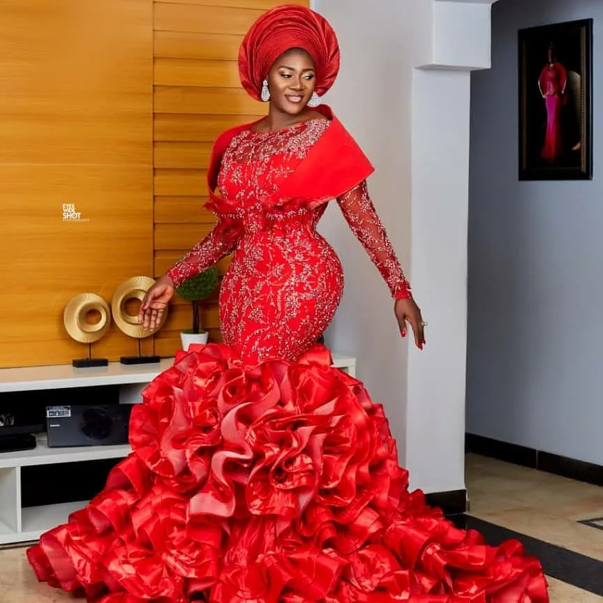 Mercy Johnson and her family are giving us enough reason to love the colour red in these family portraits