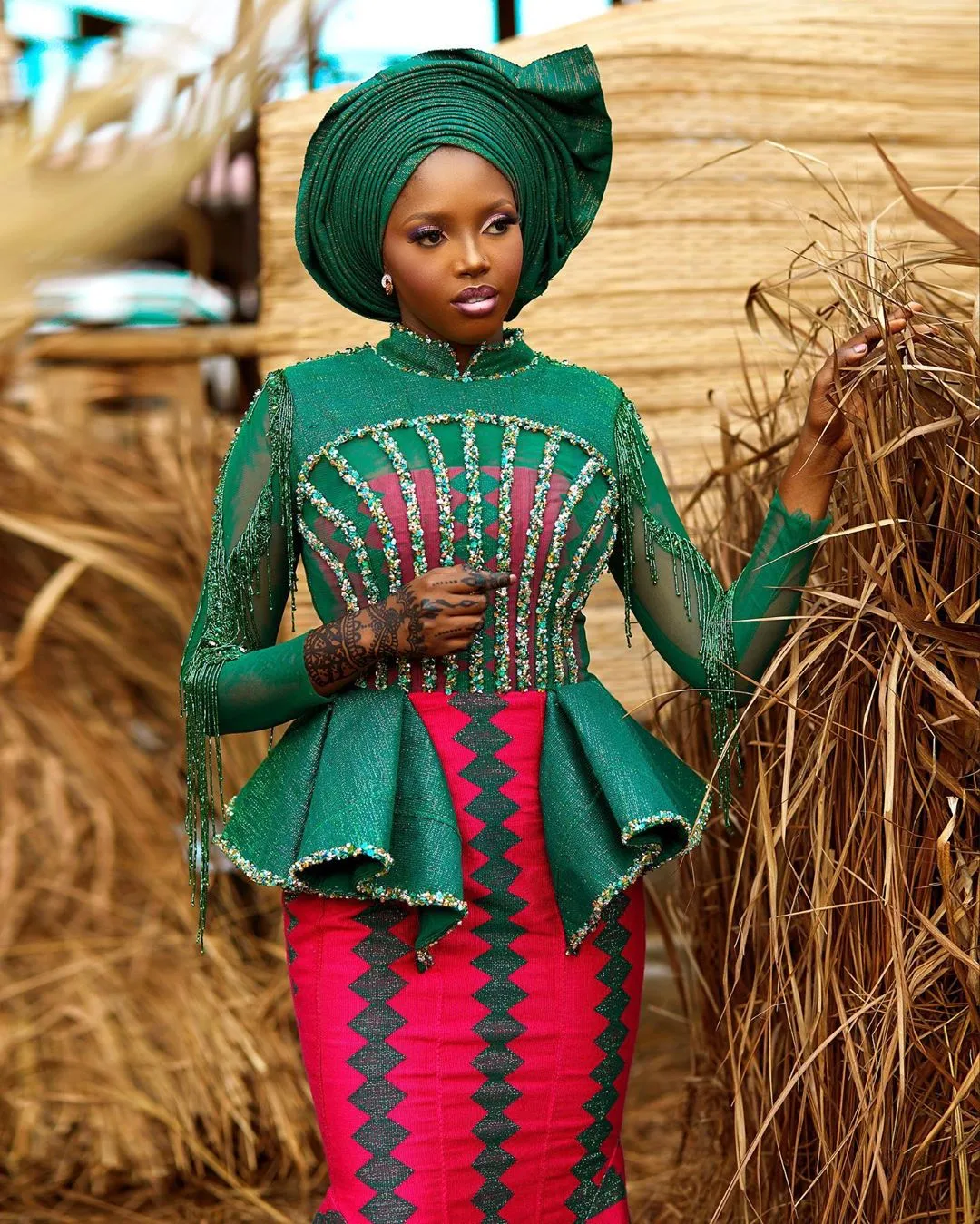 This Fulani Goddess collection from Moda Bertha is major inspo for Muslim brides