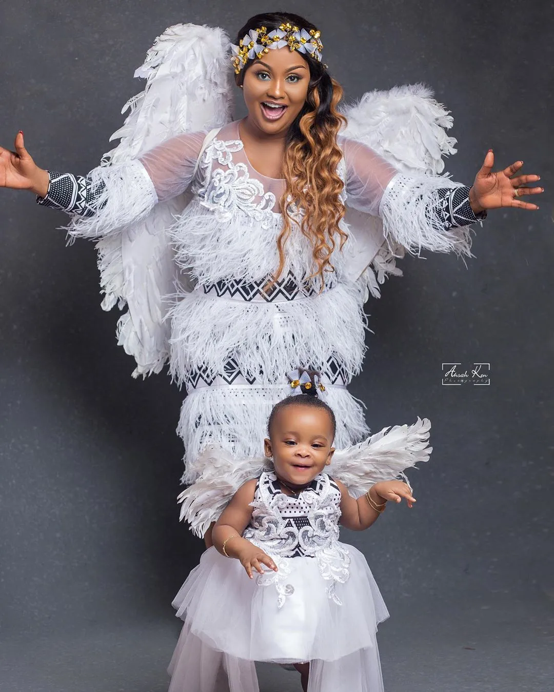 We are seriously swooning over these adorable images of Nana Ama Mcbrown and baby Maxin
