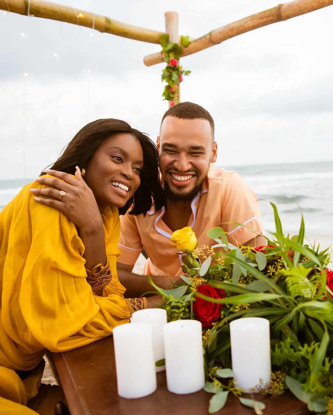 Here’s how model and content creator, Roselyn Ashkar’s boyfriend pulled the best proposal on the beach