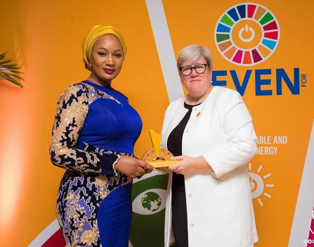 Samira Bawumia rocked a stunning blue dress to the #7forseven event as an honoree