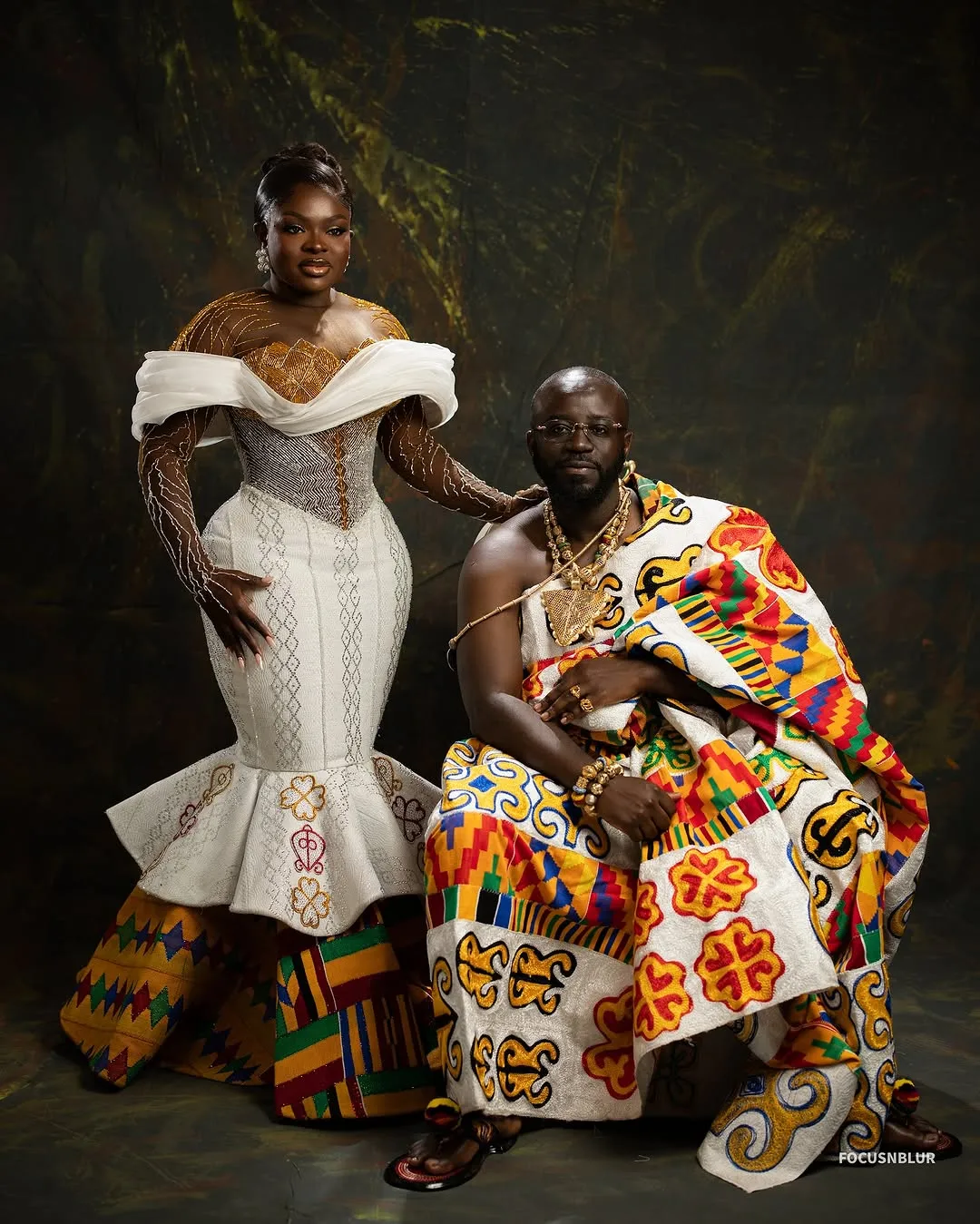 Vee Kee James stuns with her first Ghanaian bridal kente of 2025—and the internet can’t handle it