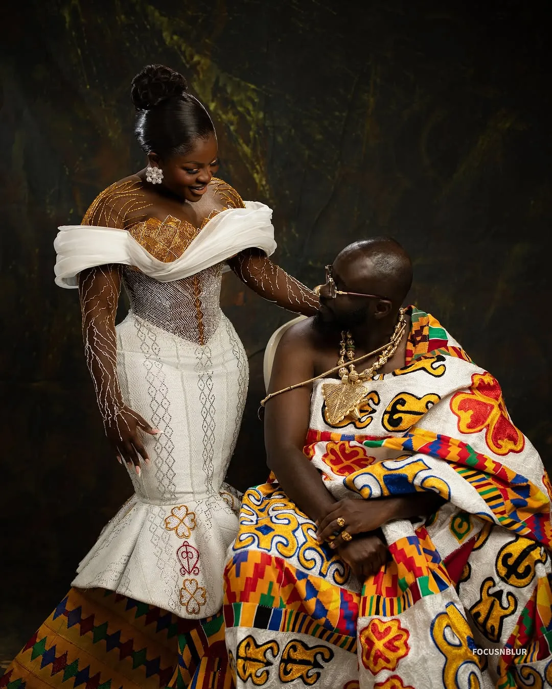 Vee Kee James stuns with her first Ghanaian bridal kente of 2025—and the internet can’t handle it