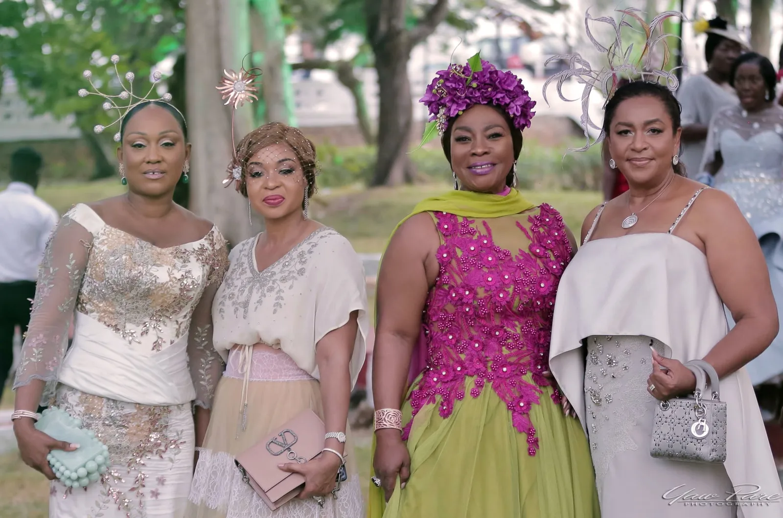Fascinators, Suits, Luxury cars and stylish guests! Aku and Brian's wedding was a showdown in Ghana's Accra