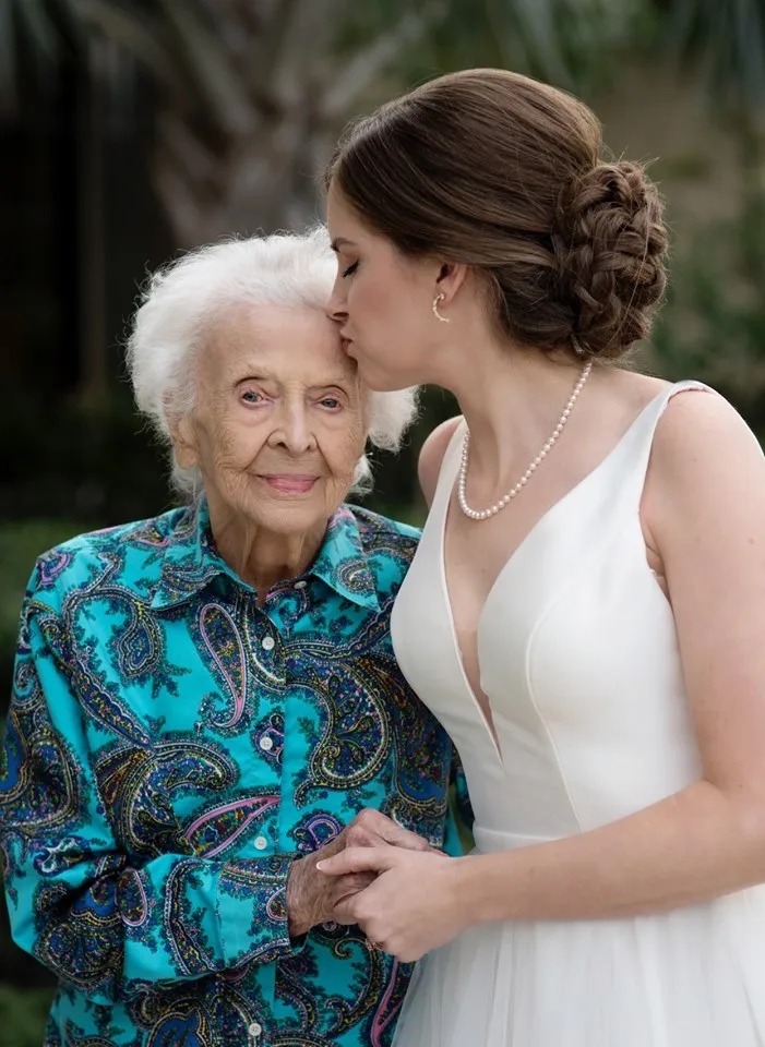 This bride’s grandmother couldn’t make it to her wedding so she flew to her side in an emotional dress reveal
