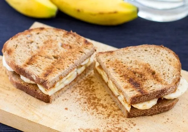 High Protein & Anti Hangover Peanut Butter and Banana Sandwich | Hurry The Food Up