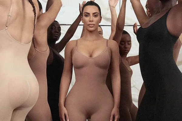 Ghanaian Model Setornam Nyendu featured in campaign for Kim Kardashian’s shapewear line.