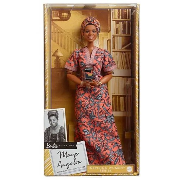 Dr Maya Angelou gets her own Barbie doll in an African print dress