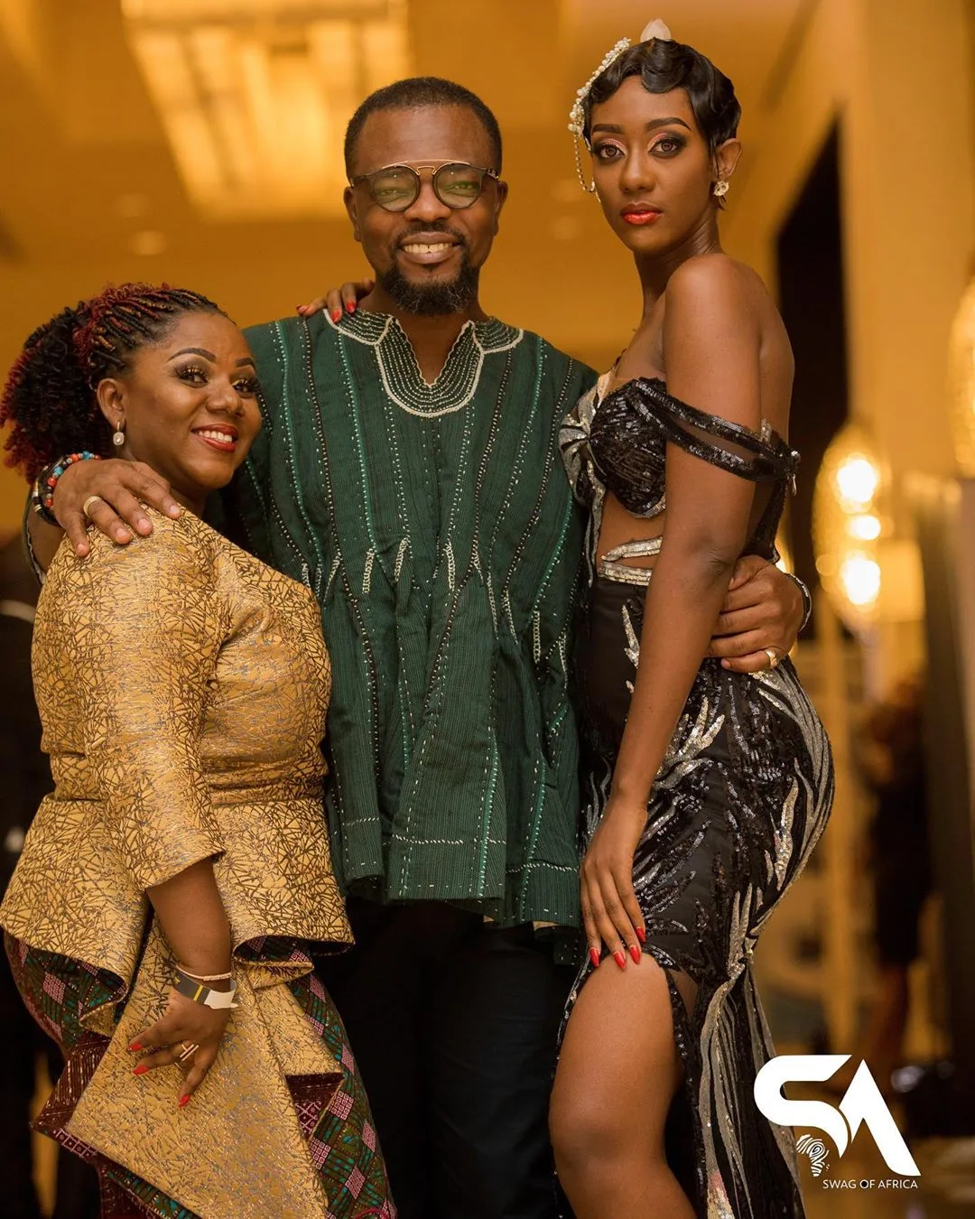 Martha Ankomah, KOD, Dentaa spotted at the 2019 EMY Awards