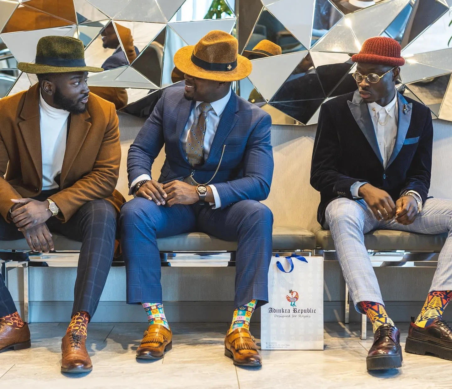 Wear Ghana: The dapper Ghanaian men dressing up in Adinkra inspired socks