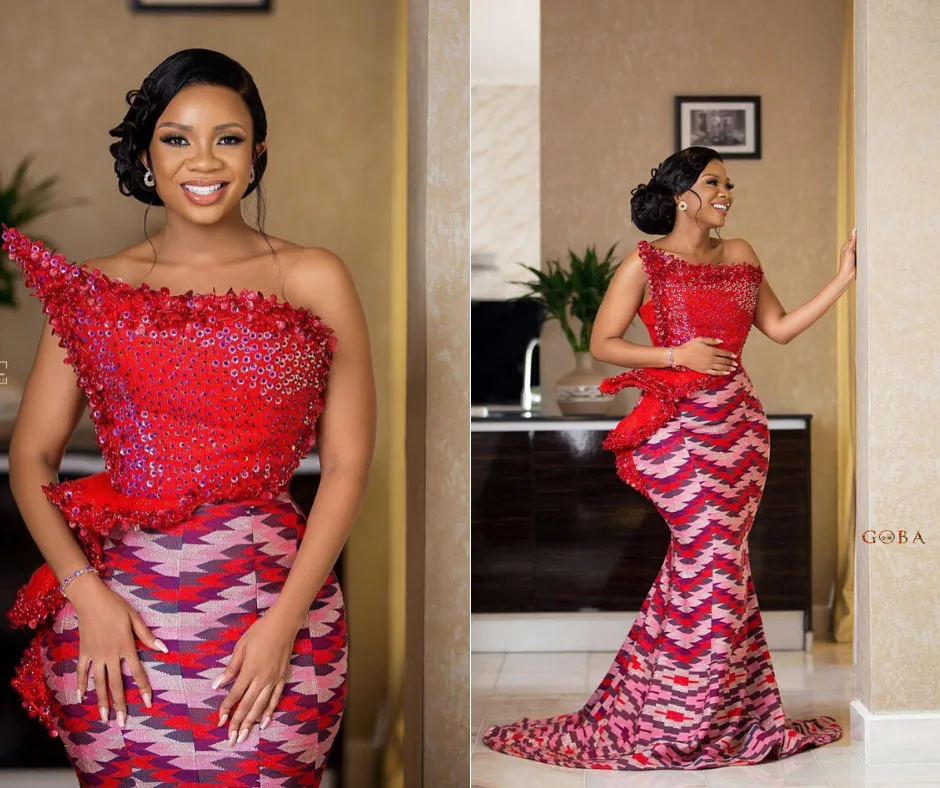 Ahwenepa Nkasa 2020: We are loving Serwaa Amihere as an alluring traditional kente bride