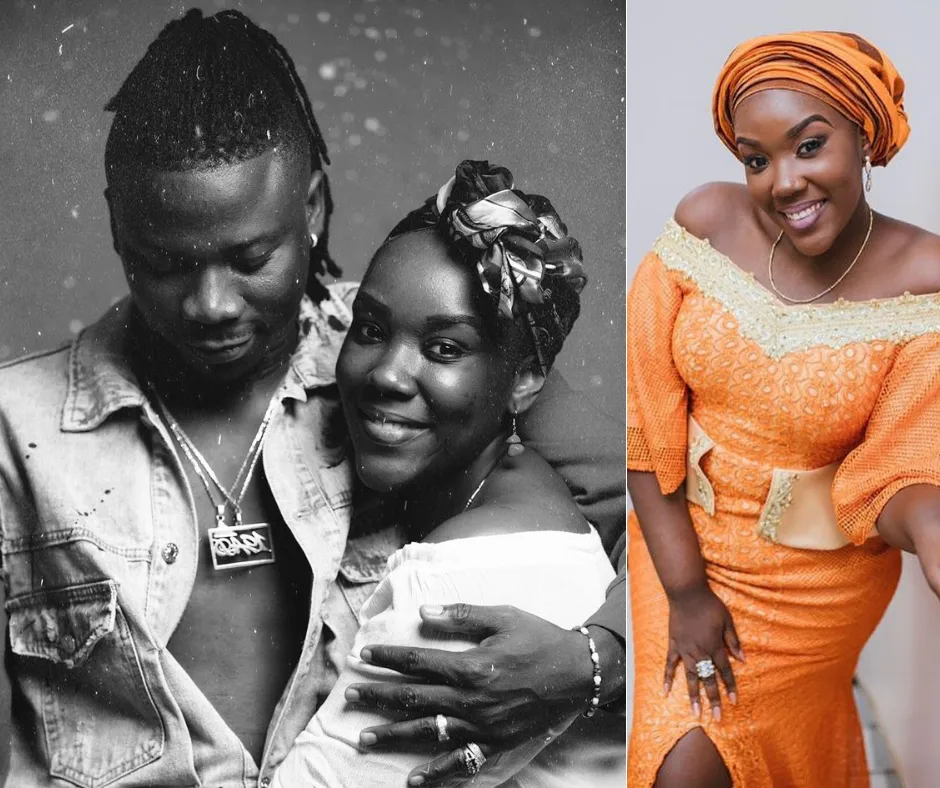 Stonebwoy shared adorable photos of his wife, Louisa on Instagram and we are love-struck