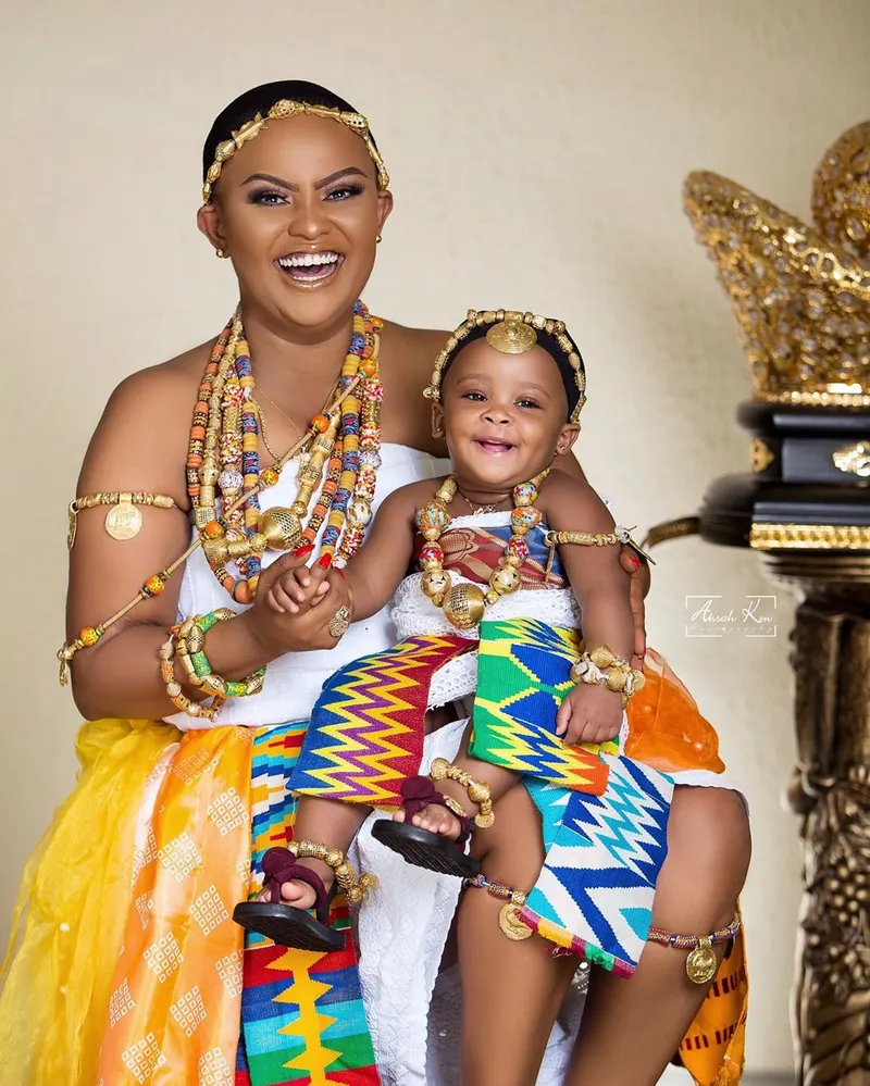 We are seriously swooning over these adorable images of Nana Ama Mcbrown and baby Maxin
