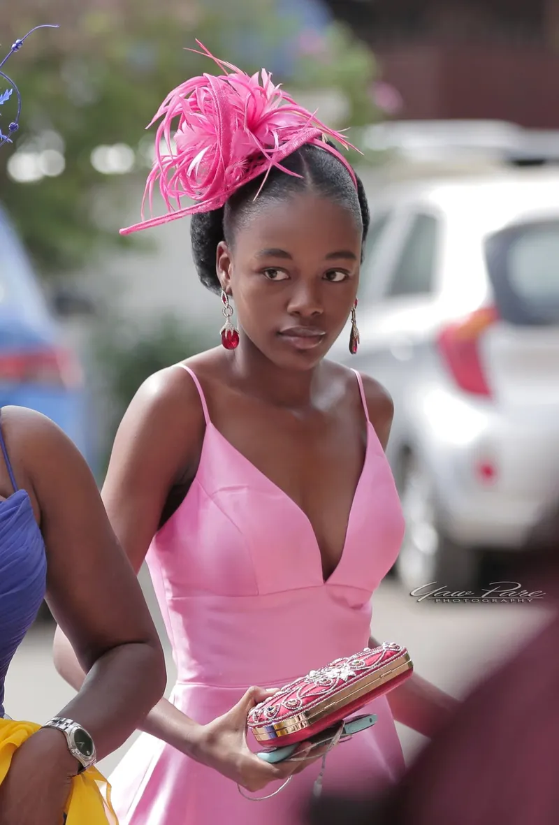 Fascinators, Suits, Luxury cars and stylish guests! Aku and Brian's wedding was a showdown in Ghana's Accra