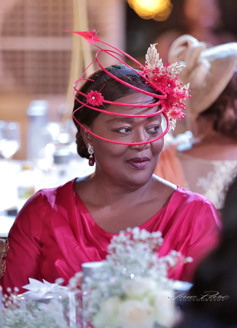 Fascinators, Suits, Luxury cars and stylish guests! Aku and Brian's wedding was a showdown in Ghana's Accra