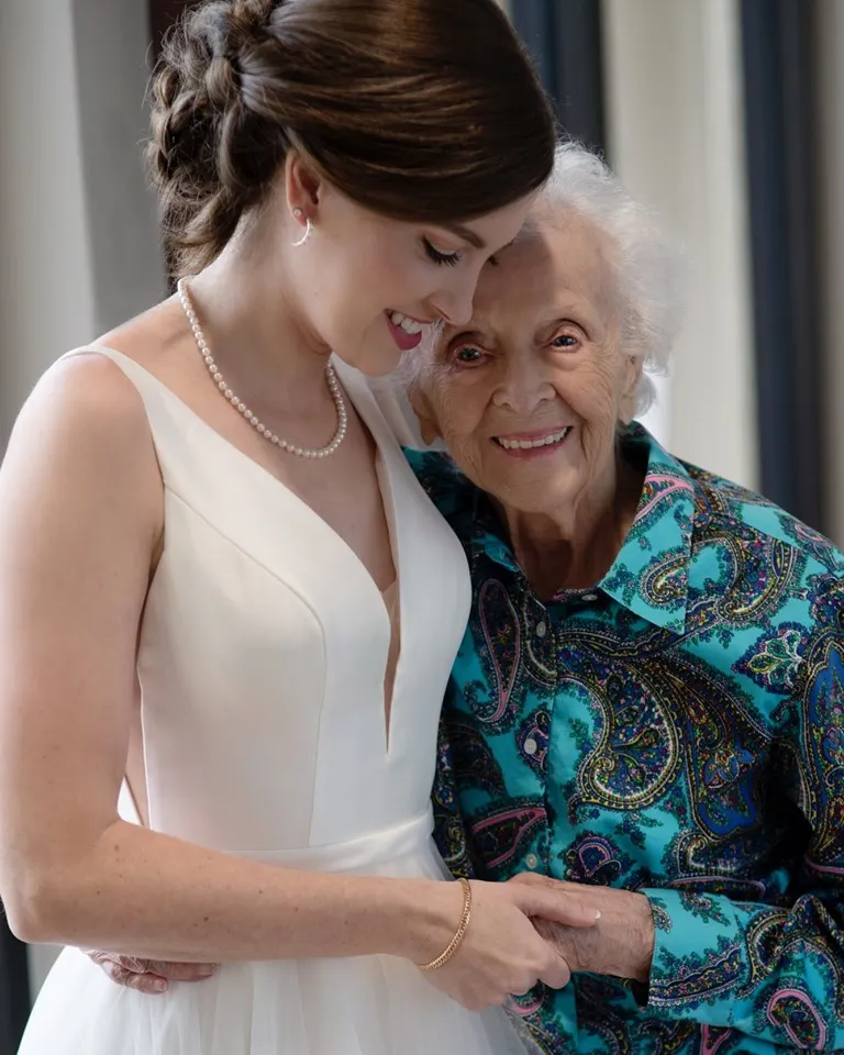 This bride’s grandmother couldn’t make it to her wedding so she flew to her side in an emotional dress reveal